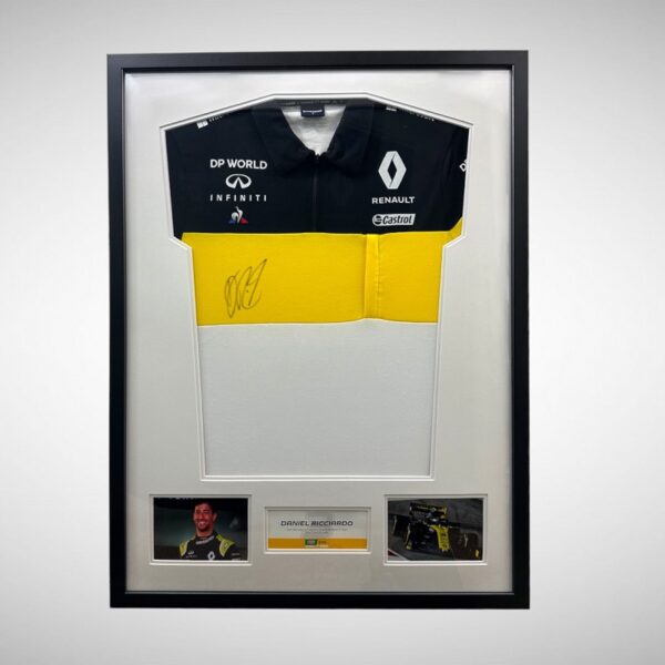 2020 Renault Team Polo Shirt Signed by Daniel Ricciardo