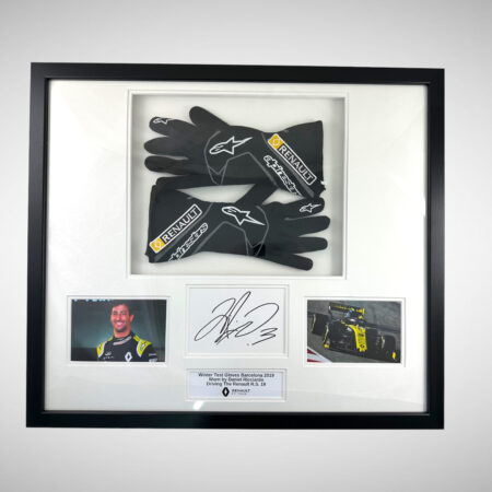 Test Gloves Worn by Daniel Ricciardo & Signed