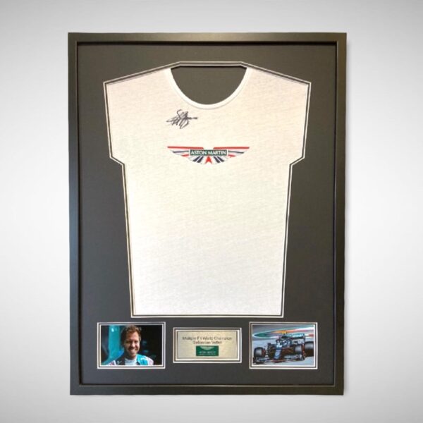 Aston Martin Silverstone 2021 Shirt Signed by Sebastian Vettel