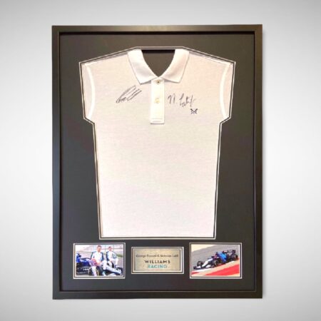 Williams Racing F1 Team Signed Shirt George Russell & Nicholas Latifi