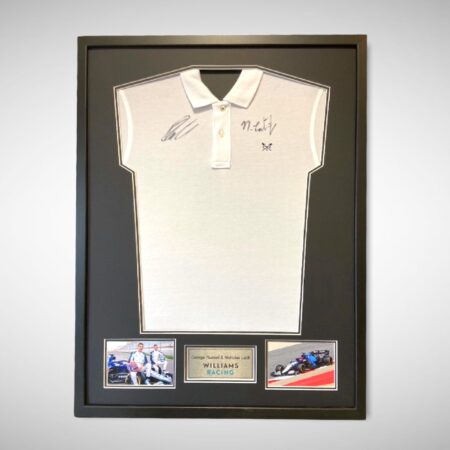 Williams Racing F1 Team Signed Shirt George Russell & Nicholas Latifi