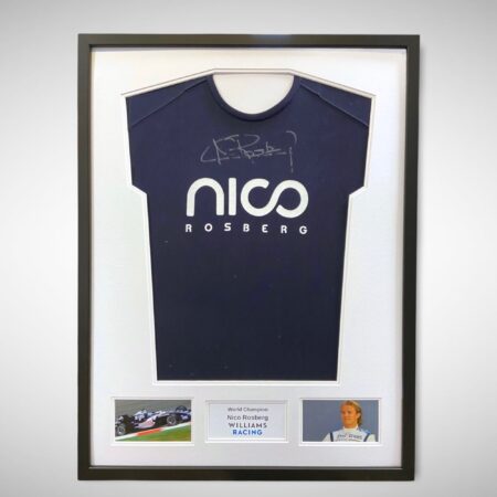 Williams Nico Rosberg Framed and Signed Shirt 