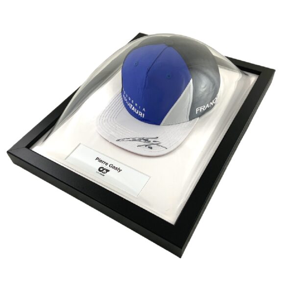 Pierre Gasly Signed AlphaTauri 2021 Framed French Grand Prix Cap