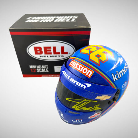 Fernando Alonso Signed 2019 Indi 500 Replica 1:2 Mini Helmet