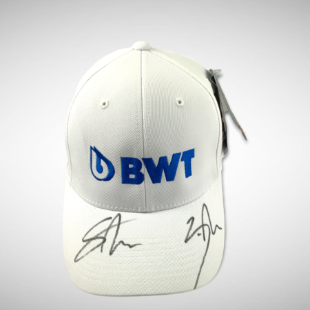 Racing Point 2020 Cap Signed by Sergio Perez and Lance Stroll