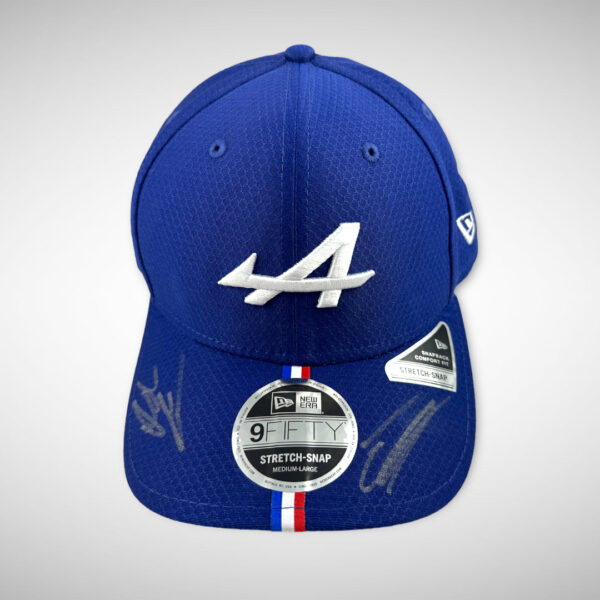 Alpine Cap Signed by Esteban Ocon & Otmar Szafnauer