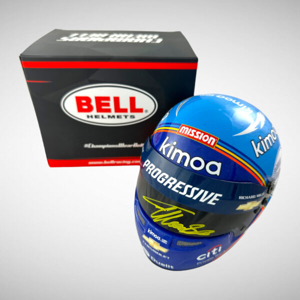 Fernando Alonso Signed Indy 2020 1:2 Mini Helmet