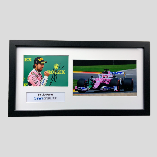 Sergio Perez Signed Racing Point Photo