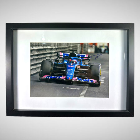 Fernando Alonso signed Monaco 2022 photograph