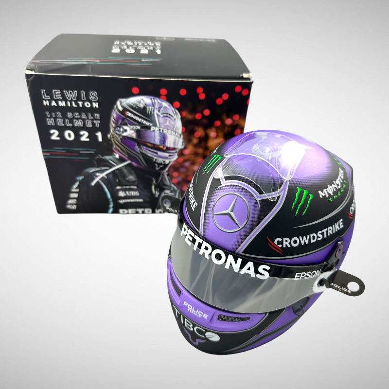 Lewis Hamilton 2021 Bell 1:2 Helmet & Extras - new in box