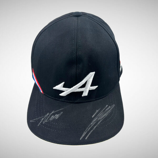 Alpine Cap Signed by Fernando Alonso & Esteban Ocon