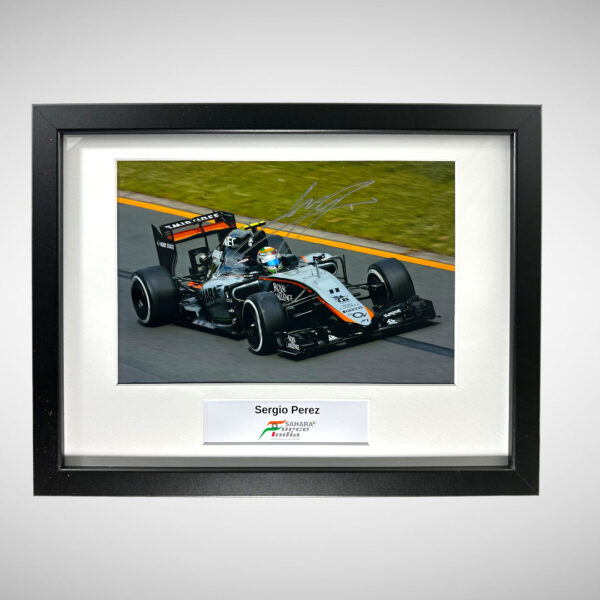 Sergio Perez Sahara Force India Signed Photograph