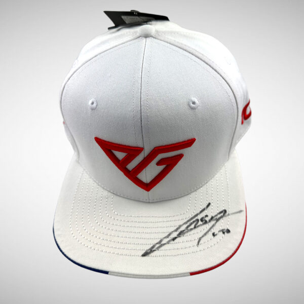 Signed Pierre Gasly white France Cap