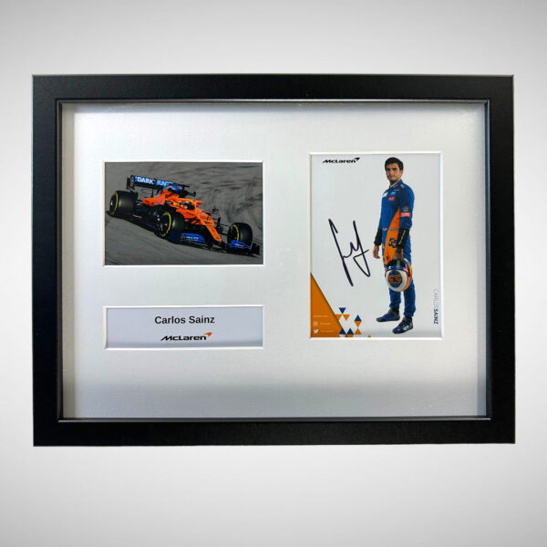 McLaren Driver Card Signed by Carlos Sainz The Podium Place