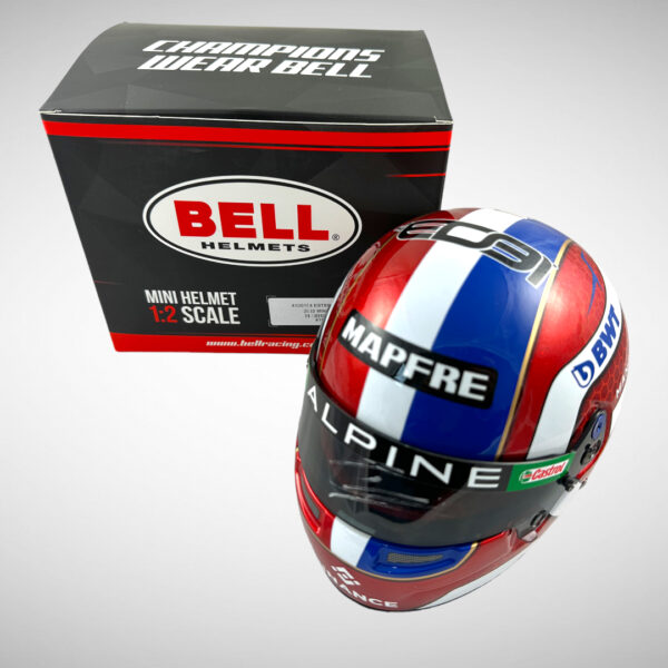 Esteban Ocon Signed 2022 Alpine 1:2 Mini Helmet