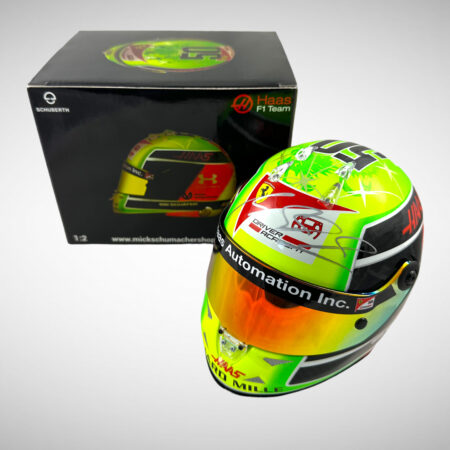 Mick Schumacher Signed 2020 Abu Dhabi Test Drive 1:2 Mini Helmet