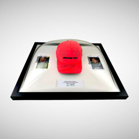 Lewis, George Toto & Susie Wolff Signed Mercedes Monza 2022 Cap