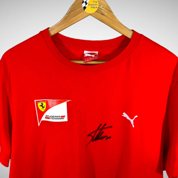 Ferrari Shirt Signed by Fernando Alonso