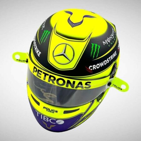 1:2 SCALE F1 HELMET Lewis Hamilton 2022 Visor Tear Off x 2 Accessory