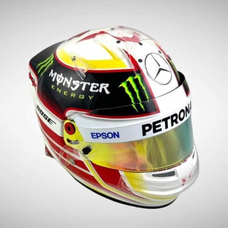 1:2 SCALE F1 HELMET Lewis Hamilton 2015-2018 Clear Visor Tear Offs & Tension Posts x 2 Accessory
