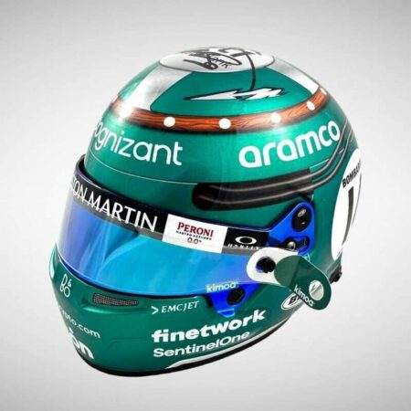 1:2 SCALE F1 HELMET Fernando Alonso 2023 Silverstone Visor Tear Off x 2 Accessory