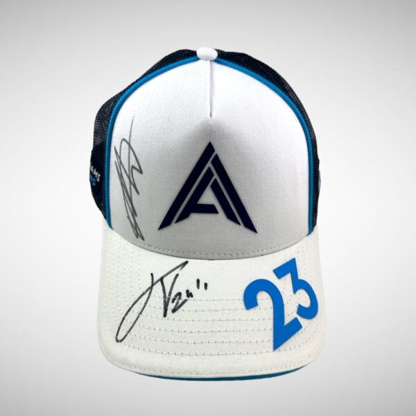 Williams Alex Albon Cap Signed by Alex Albon & James Vowels