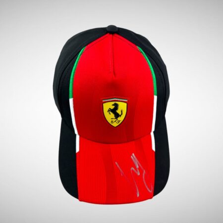 Carlos Sainz Signed Ferrari Cap 1090