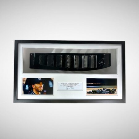 Signed by Lewis Hamilton Race used Engine Cooling intake taken from Mercedes "23