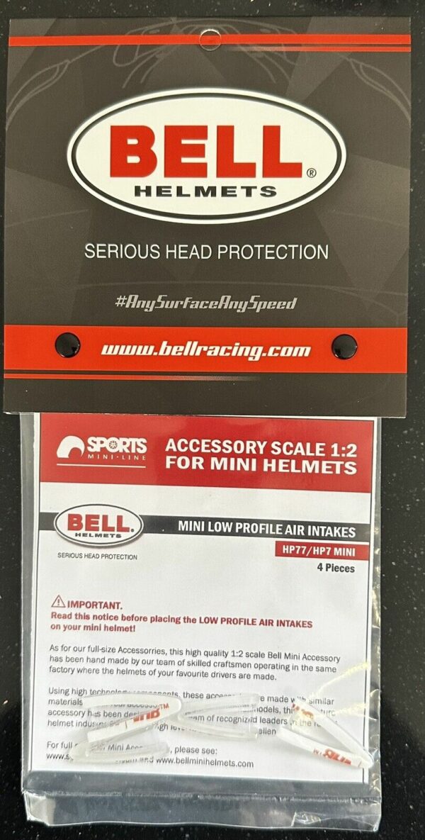 Bell Helmets HP7/77 1:2 Mini Low Profile Intake Accessory F1 Hamilton Leclerc