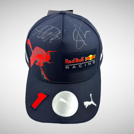 Max Verstappen & Sergio Perez SIGNED Red Bull Max 1 Cap