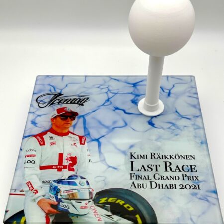 Kimi Raikkonen 2021 Half 1:2 Helmet Glass Display Stand