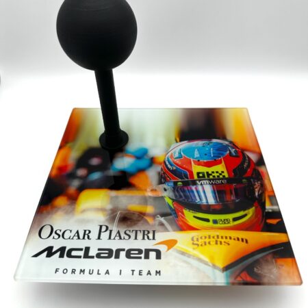 Oscar Piastri 2023 Half 1:2 Helmet Glass Display Stand