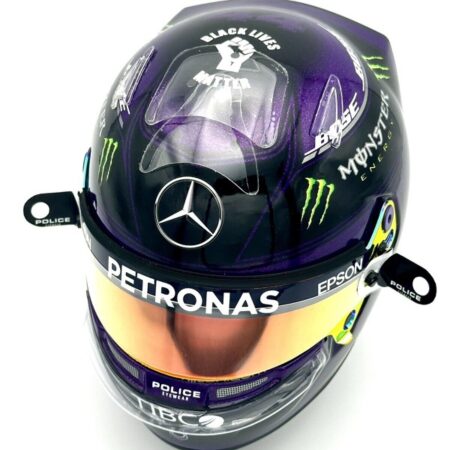 Lewis Hamilton 2020 BLM 1:2 Mini Helmet With Upgrades