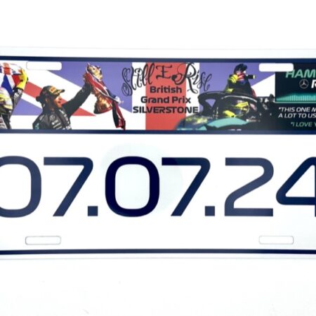 Silverstone GP 2024 Aluminium Licence Number Plate - Celebrate the win!