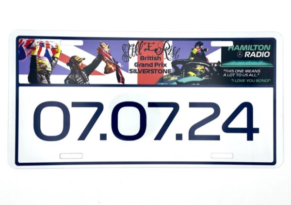 Silverstone GP 2024 Aluminium Licence Number Plate - Celebrate the win!