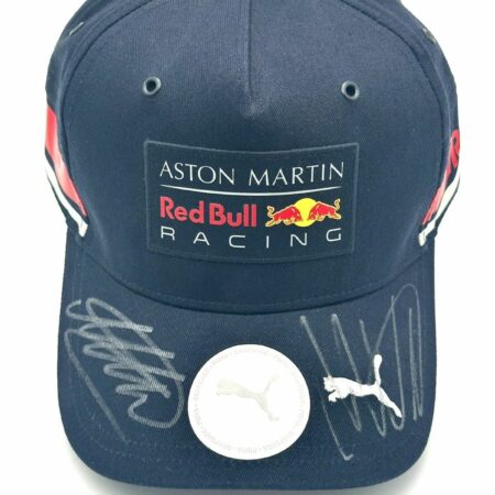 Max Verstappen & Alex Albon Signed Red Bull Cap