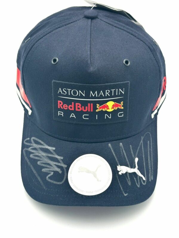 Max Verstappen & Alex Albon Signed Red Bull Cap