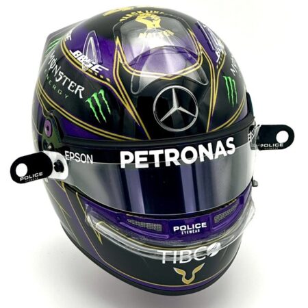 Lewis Hamilton 2020 Abu Dhabi 1:2 Mini Helmet Upgrade Bundle