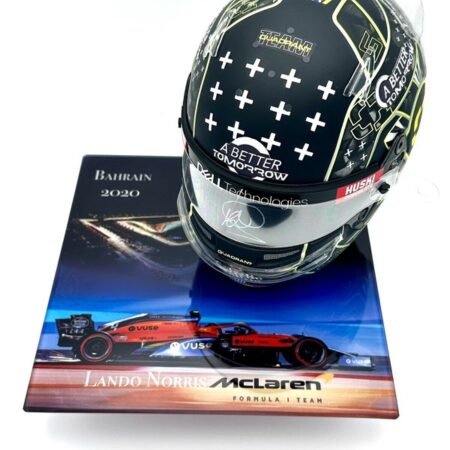 Lando Norris 2020 Bahrain 1:2 Mini Helmet Upgrade Bundle