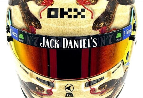 Lando Norris McLaren Vegas 2023 1:2 Mini Helmet Visor Strip