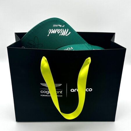 Lance Stroll & Sebastian Vettel Signed Aston Martin Miami 2022 Cap