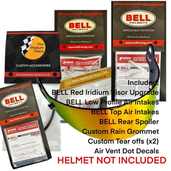 Lando Norris 2022 Miami 1:2 BELL Mini Helmet McLaren Upgrade Package