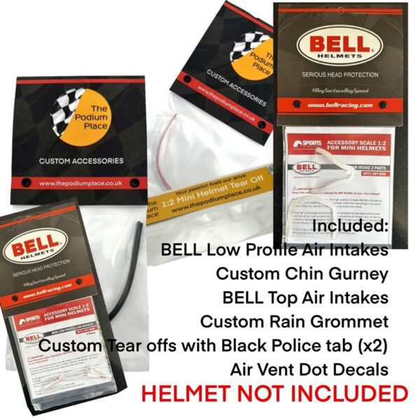 Lewis Hamilton Generic 1:2 BELL Mini Helmet Upgrade Package Accessories