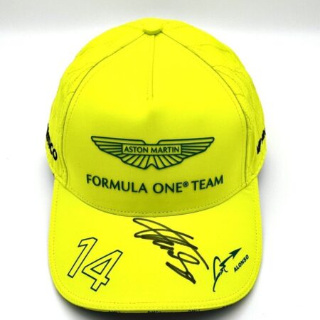 Fernando Alonso Signed Aston Martin Cap