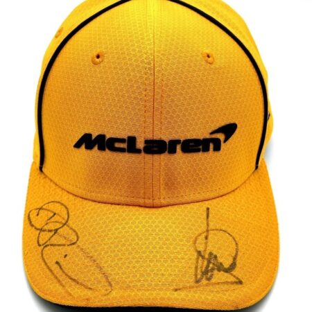 Lando Norris & Daniel Ricciardo Signed McLaren Cap