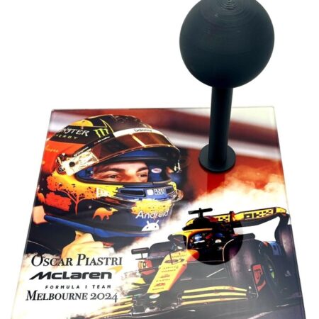 Oscar Piastri 2024 Melbourne Mini 1:2 Helmet Glass Display Stand