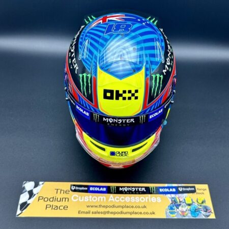 Oscar Piastri 2024 Hungary 1st Win 1:2 Mini Helmet Visor Strip