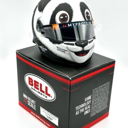 Alex Albon Williams 2024 China GP Panda 1:2 Mini Helmet With Tear Offs 1172.3