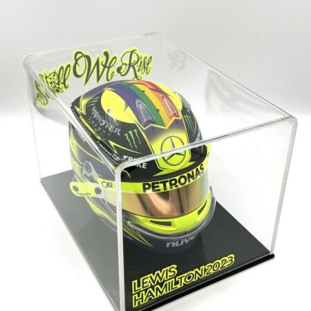 Lewis Hamilton 2023 1:2 Mini Helmet with Upgrades & Case 1170