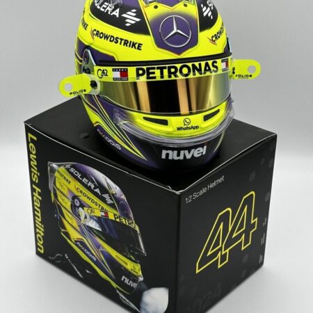 Lewis Hamilton 2024 1:2 Mini Helmet with Upgrades